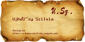 Ujházy Szilvia névjegykártya